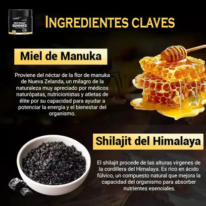 Shilajit + Miel de Manuka | Energía y Potencia 100% Natural