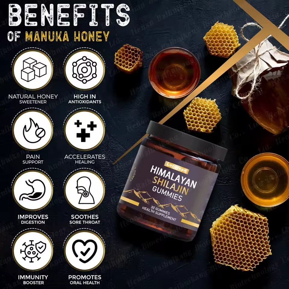 Himalayan Gold Shilajit Gummies – Energía Natural y Vitalidad en Cada Gominola